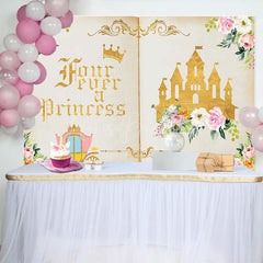 Lofaris Fairytale Book Four Ever A Princess Birthday Backdrop