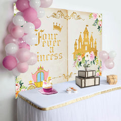 Lofaris Fairytale Book Four Ever A Princess Birthday Backdrop