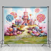 Lofaris Fairytale Candy Castle Cake Smash Photo Backdrop