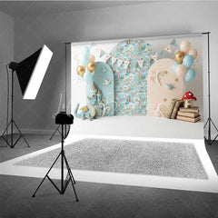 Lofaris Fairytale Castle and Dragon Photography Backdrop Knight Adventure Party Banner