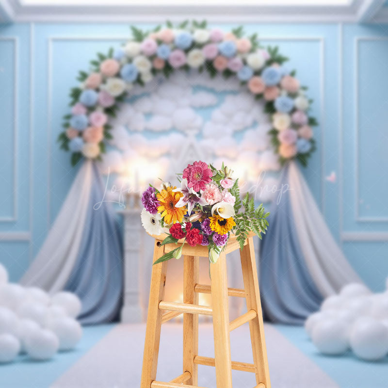 Lofaris Fairytale Floral Paradise Wedding Photo Backdrop