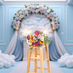 Lofaris Fairytale Floral Paradise Wedding Photo Backdrop
