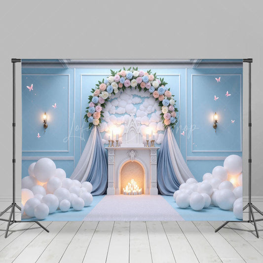 Lofaris Fairytale Floral Paradise Wedding Photo Backdrop
