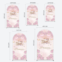 Lofaris Fairytale Princess Carriage Baby Shower Arch Backdrop