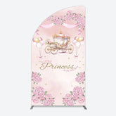 Lofaris Fairytale Princess Carriage Baby Shower Half Moon Arch Backdrop