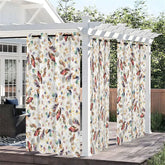 Lofaris Fall Leaves View Waterproof Printed Outdoor Curtains