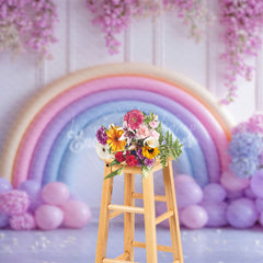 Lofaris Fancy Lavender Floral Balloon Arch Wedding Backdrop