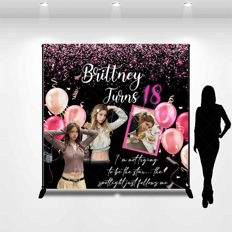 Lofaris Fashionable Shining 18th Birthday Party Backdrop