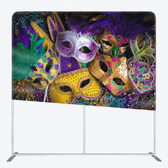 Lofaris Feather Mask Masquerade Party Pillow Case Backdrop