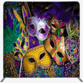Lofaris Feather Mask Masquerade Party Pillow Case Backdrop