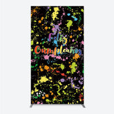 Lofaris Feliz Cumplea?os Rectangle Backdrop Banner Colorful Paint Splatter Party Decor Spanish Happy Birthday Photo Prop