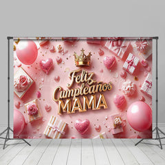 Lofaris Feliz Cumpleanos Mama Romantic Mothers Day Backdrop
