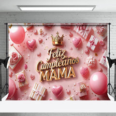 Lofaris Feliz Cumpleanos Mama Romantic Mothers Day Backdrop