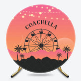 Lofaris Ferris Wheel Sunset Round Coachella Party Backdrop