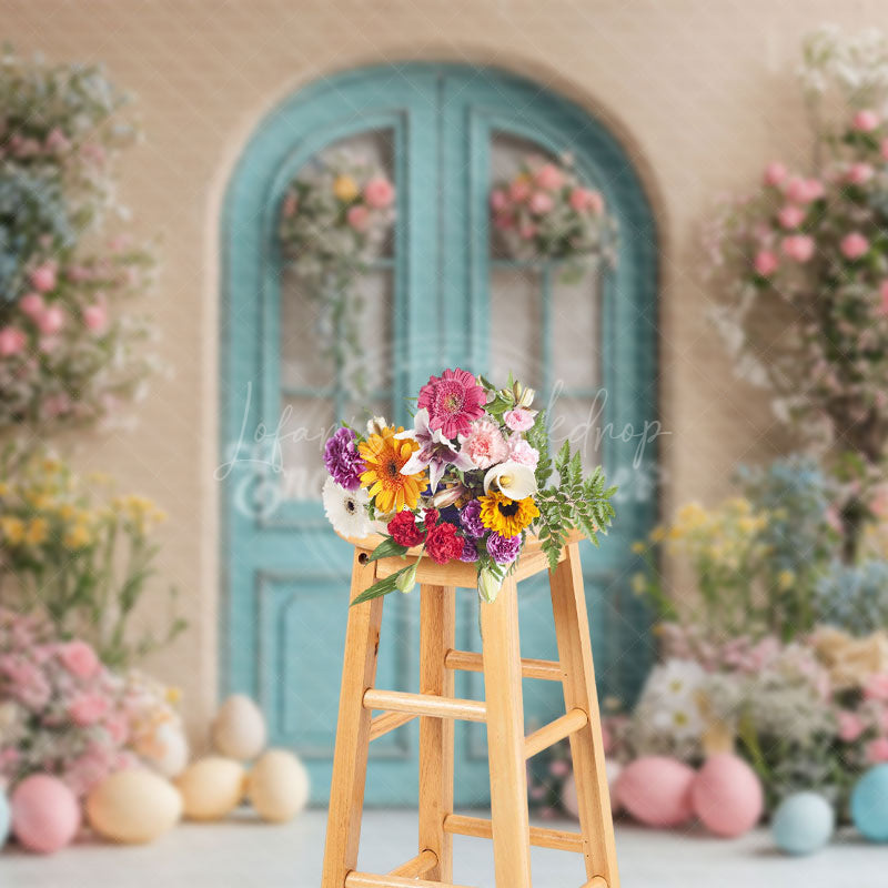 Lofaris Festival Celebration Archway Colorful Eggs Backdrop