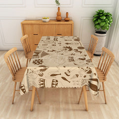 Lofaris Festival Vibe Multicharacter Rectangle Tablecloth