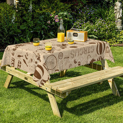 Lofaris Festival Vibe Multicharacter Rectangle Tablecloth