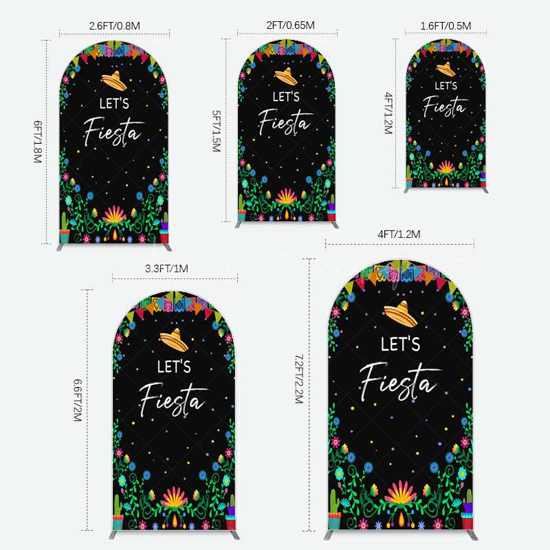 Lofaris Fiesta Floral Mexican Decor Party Arch Backdrop