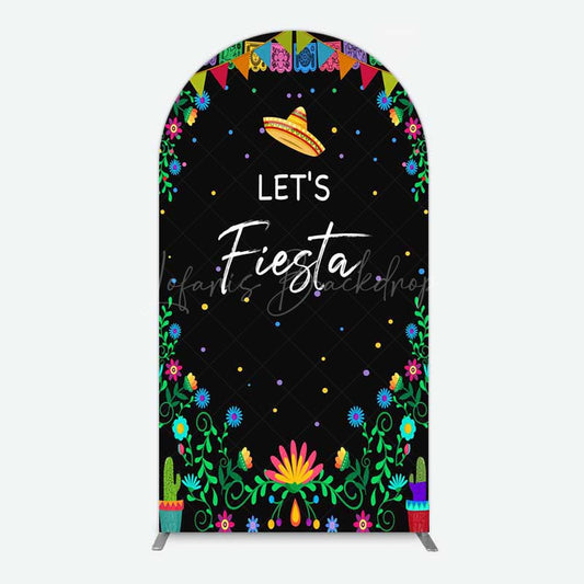 Lofaris Fiesta Floral Mexican Decor Party Arch Backdrop