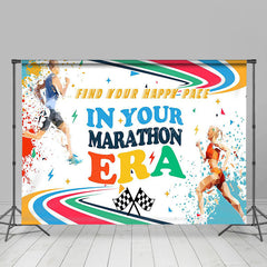Lofaris Fine Your Happy Pace In Marathon Era Backdrop