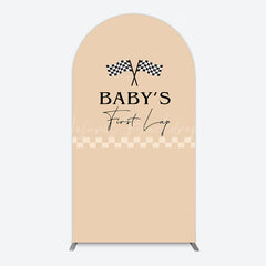 Lofaris First Lap Race Theme Sweet Birthday Arch Backdrop