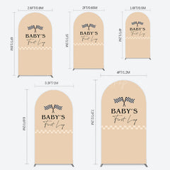 Lofaris First Lap Race Theme Sweet Birthday Arch Backdrop