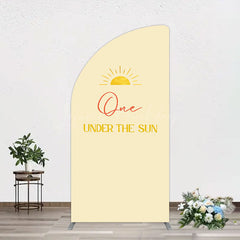 Lofaris First Trip Around Sun Happy Birthday Half Moon Arch Backdrop