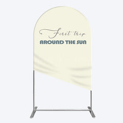 Lofaris First Trip Around The Sun Birthday Arch Backdrop