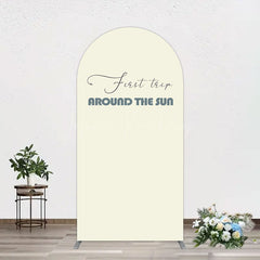 Lofaris First Trip Around The Sun Birthday Arch Backdrop