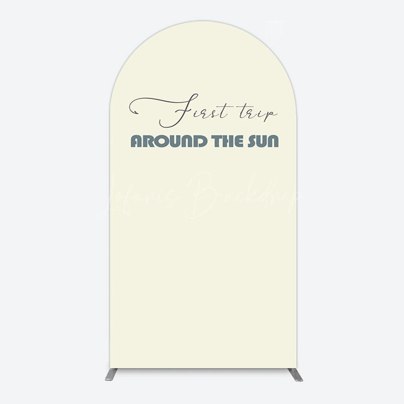 Lofaris First Trip Around The Sun Birthday Arch Backdrop