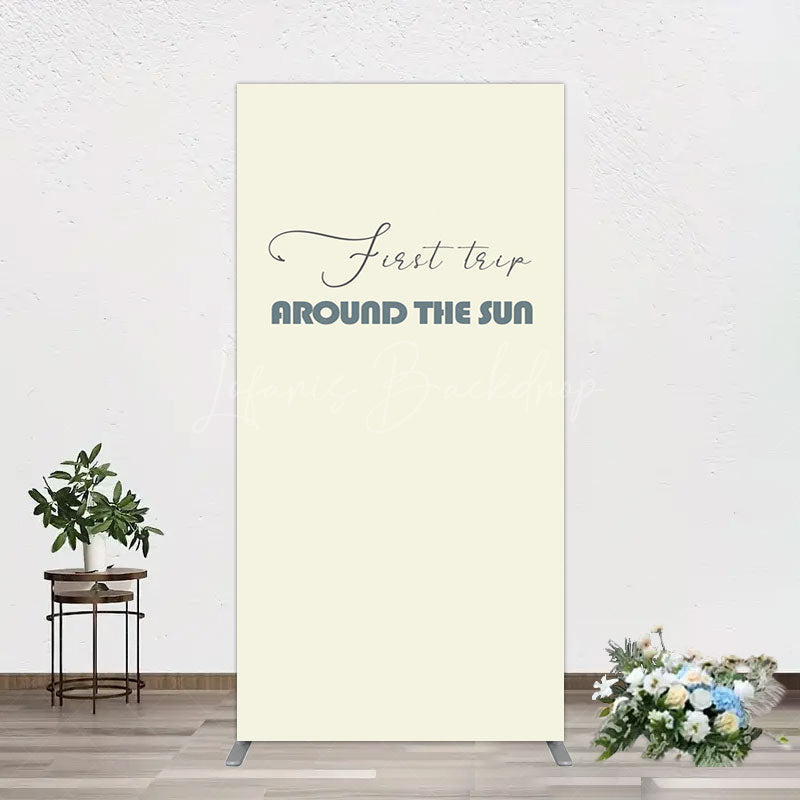Lofaris First Trip Around The Sun Birthday Rectangle Backdrop