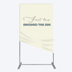 Lofaris First Trip Around The Sun Birthday Rectangle Backdrop