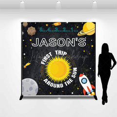 Lofaris First Trip Around The Sun Custom Birthday Backdrop