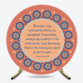 Lofaris Floral 1 Corinthians Bible Prayers Round Backdrop