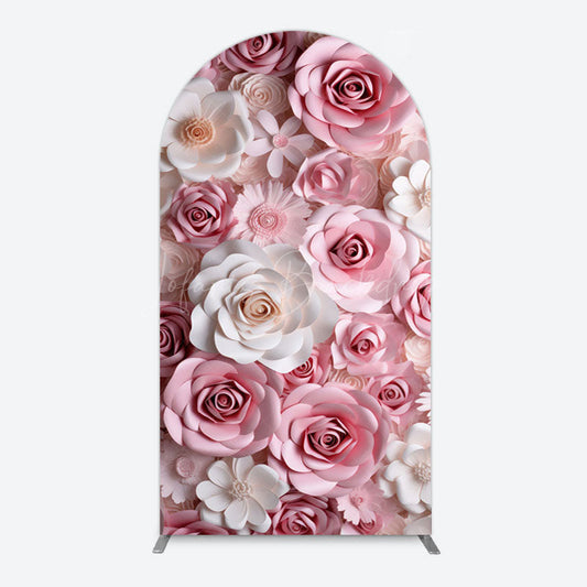 Lofaris Floral 3D Effect Pattern Photography Arch Backdrop