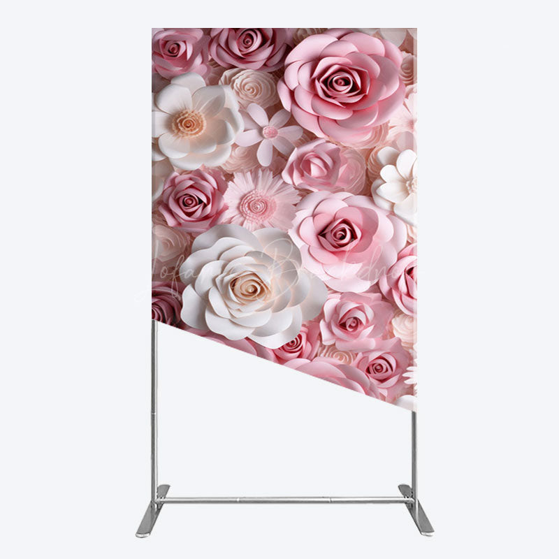 Lofaris Floral 3D Effect Pattern Photography Rectangle Backdrop