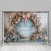 Lofaris Floral Arch Bow Retro Wall Sweet Wedding Backdrop