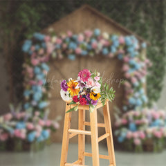 Lofaris Floral Arch Cabin Sweet Elegant Wedding Backdrop