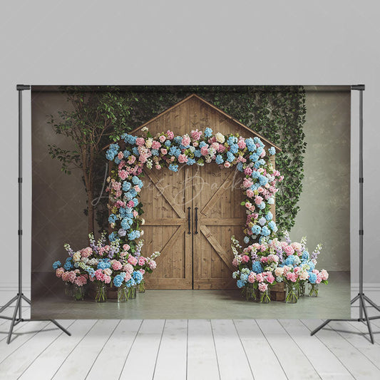 Lofaris Floral Arch Cabin Sweet Elegant Wedding Backdrop