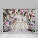 Lofaris Floral Arch Fresh Sweet Photo Headboard Backdrop