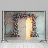Lofaris Floral Arch Opening Door Sweet Wedding Backdrop