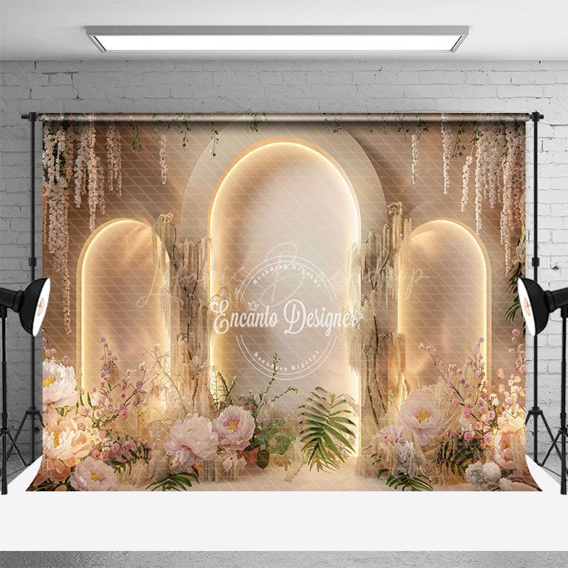 Lofaris Floral Archway Entrance Mark Photography Backdrop