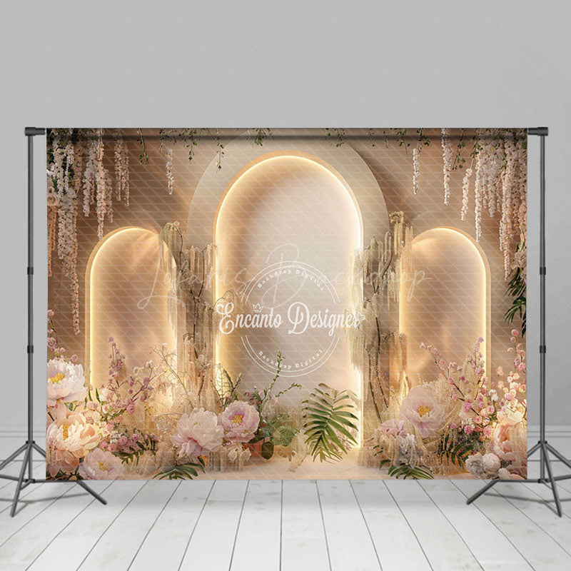 Lofaris Floral Archway Entrance Mark Photography Backdrop