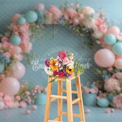Lofaris Floral Balloon Arch Elegant Wedding Photo Backdrop