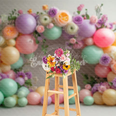 Lofaris Floral Balloon Arch Pure Elegant Wedding Backdrop