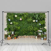 Lofaris Floral Boho Plants Board Sweet Wedding Backdrop