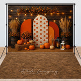 Lofaris Floral Boho Wood Autumn Marble Combo Set Backdrop