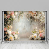 Lofaris Floral Bouquet Surrounds Freshness Wedding Backdrop