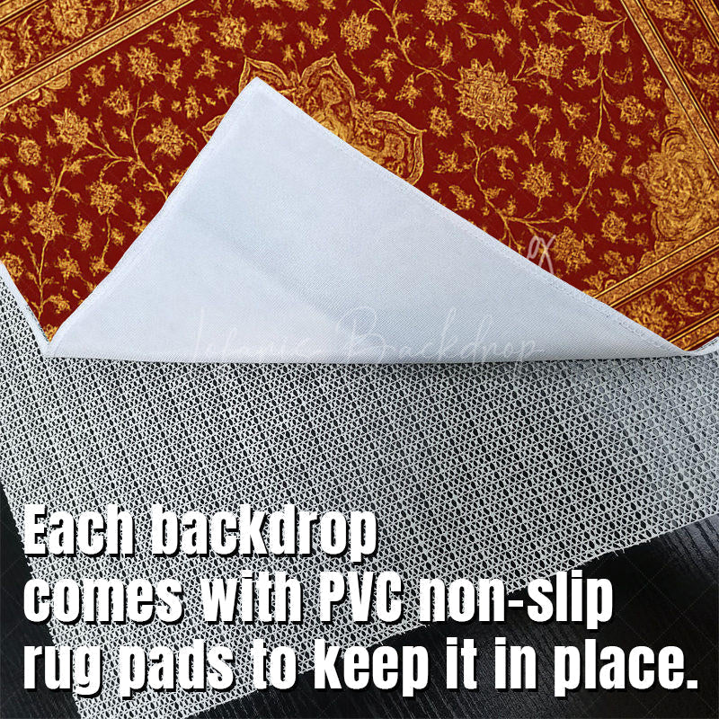 Lofaris Floral Burgundy Baroque Photo Fabric Floor Backdrop