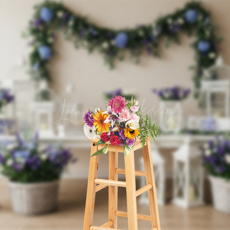 Lofaris Floral Clean Elegant Wall Dainty Wedding Backdrop